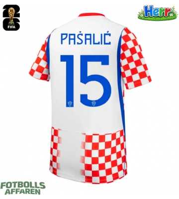 Kroatien Mario Pasalic #15 Hemmatröja VM 2026 Kortärmad